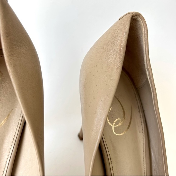 Sam Edelman Hazel Nude Leather Pumps Stiletto Heels Size 9.5 - Picture 12 of 12